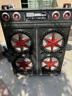 Huge Bluetooth Speaker! Has 4 12 Inch Subs