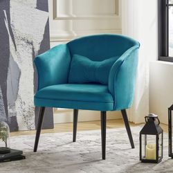 BRAND NEW Luxe Teal Velvet Accent Chair - $230 STORE PRICE