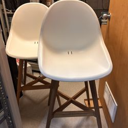 2 IKEA High Chairs White 