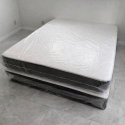 Queen Mattress Set – Medium – Brand New – Delivery Available 🚚