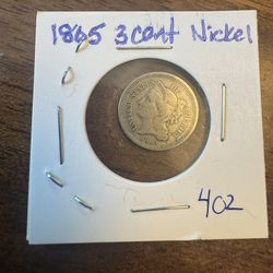 1865 3 Cent Nickel
