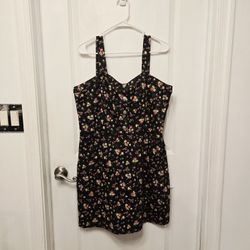 Floral Denim Dress