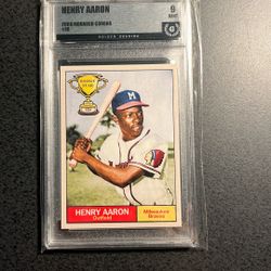 Hank Aaron Rookie Star Series Baseball Card- Graded 9