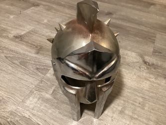 Roman Gladiator Helmet Steel Medieval Replica Costume Reenactment
