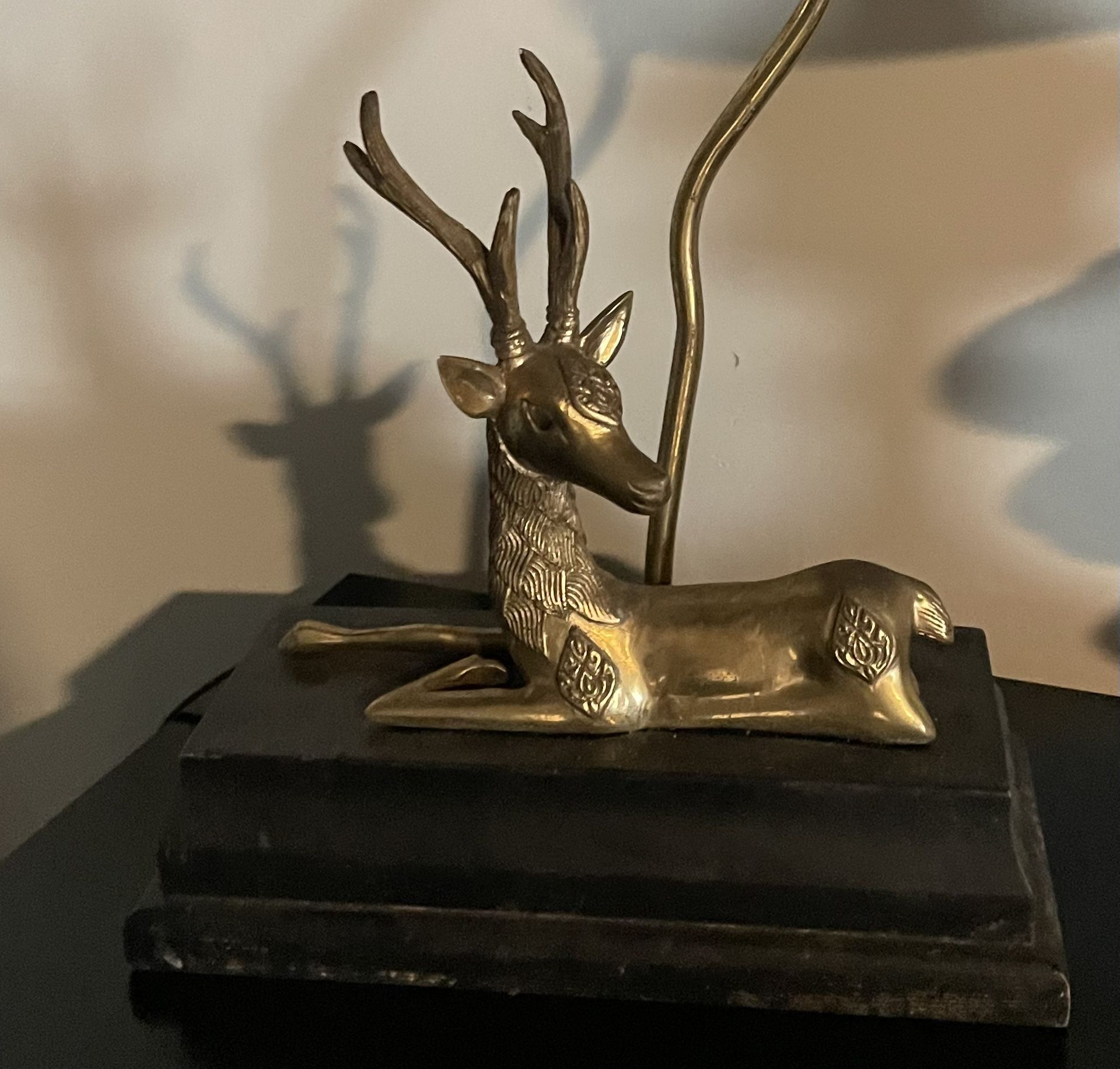 🦌💡🔌 hollywood regency deer lamp vintage 🦌💡🔌
