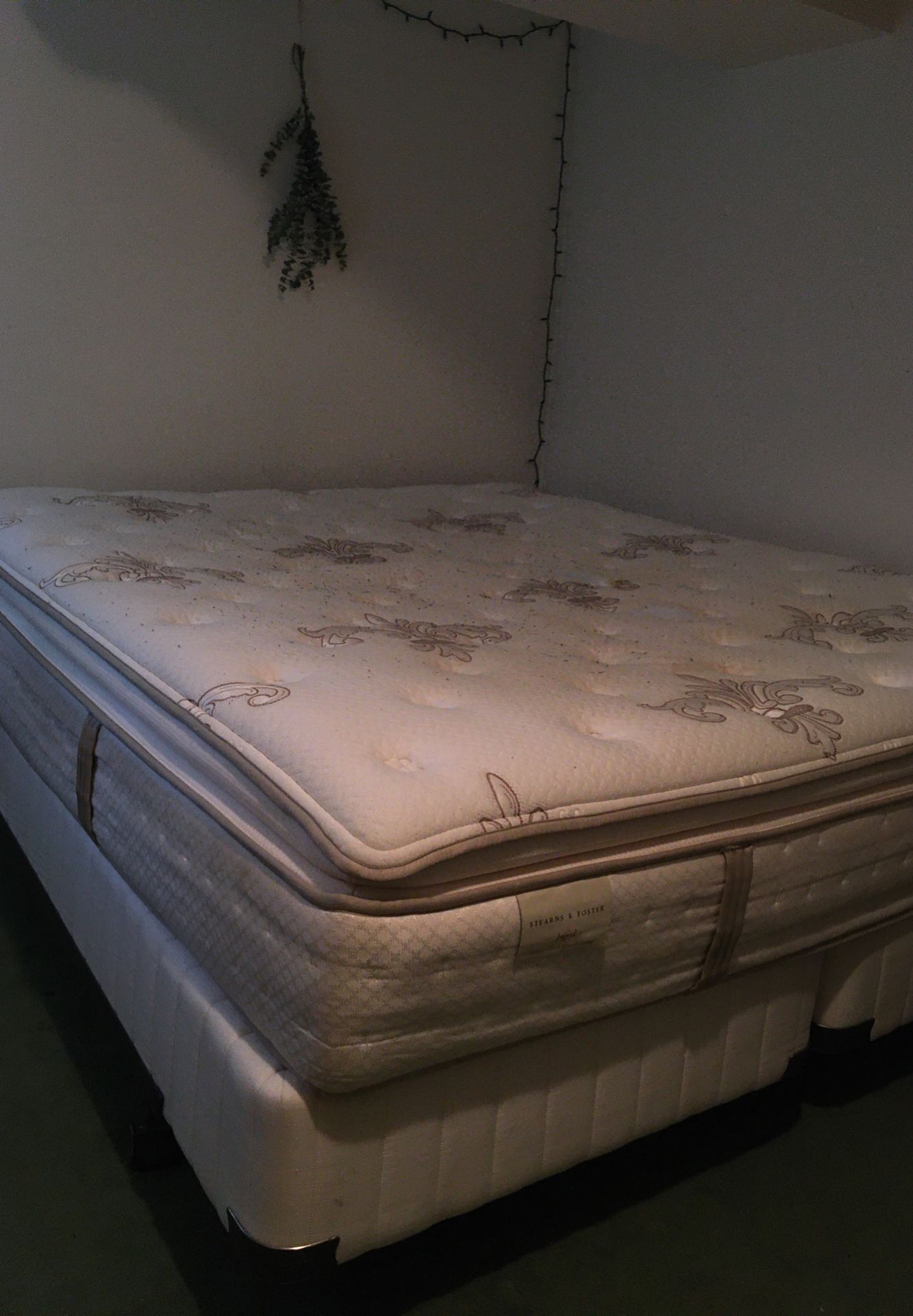 California King Mattress W/ Box Spring and frame