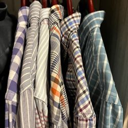 6 Medium Men’s Dress Shirts. Hugo Boss, Nordstrom Etc 