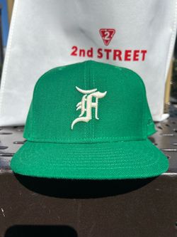 New era Fear of God Essentials Green Fitted Cap size 7 3/8