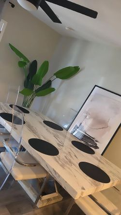 3 piece bundle Dinning set Marble quat