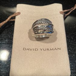 David Yurman Size 7 Wide Crossover Ring