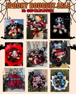 Spooky Bouquet Halloween Style Bouquet Ramo Buchon