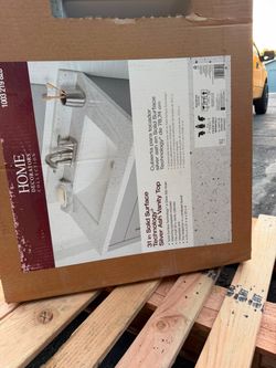 Home Decorators Collection 31in Silver Ash Vanity Top