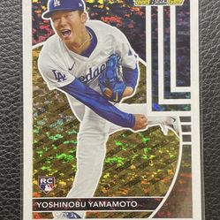 2024 Yoshinobu Yamamoto Topps Update Black Gold Rookie Card