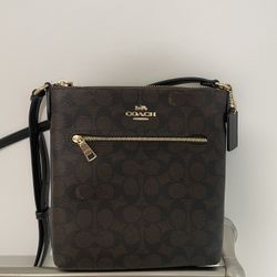 Coach Signature Rowan File Crossbody Purse