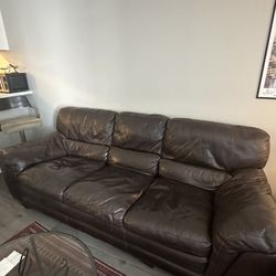 Free Leather Couch And Loveseat