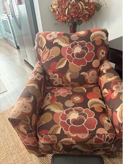 Burnt Orange/Brown Chair