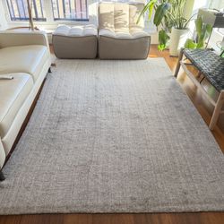 West Elm Hand-Loomed Shine Rug – 6x9 (Silver) 