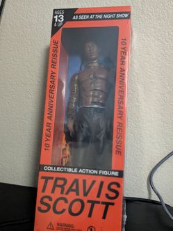 Travis Scott 10 year anniversary rodeo action figure