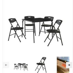 New.. Foldable  Table With 4 Chairs