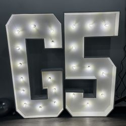 Marquee Letters and numbers