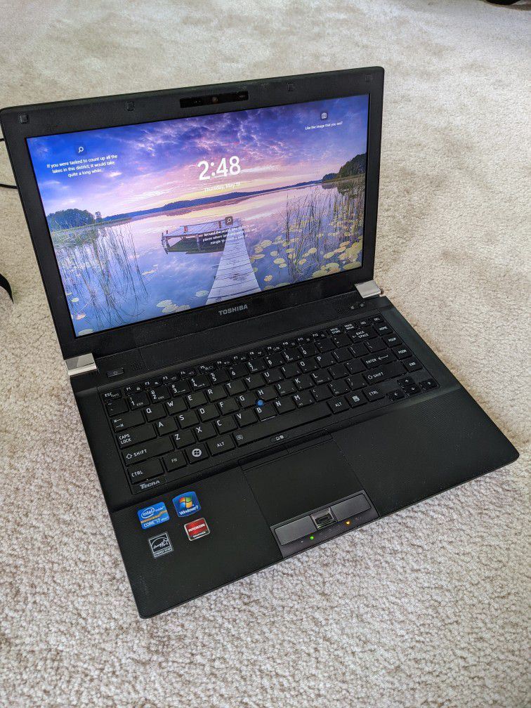 WIN11 Pro Toshiba Tecra 840 Laptop, I7-2620m, 128gb SSD, 6gb DDR3, New Battery