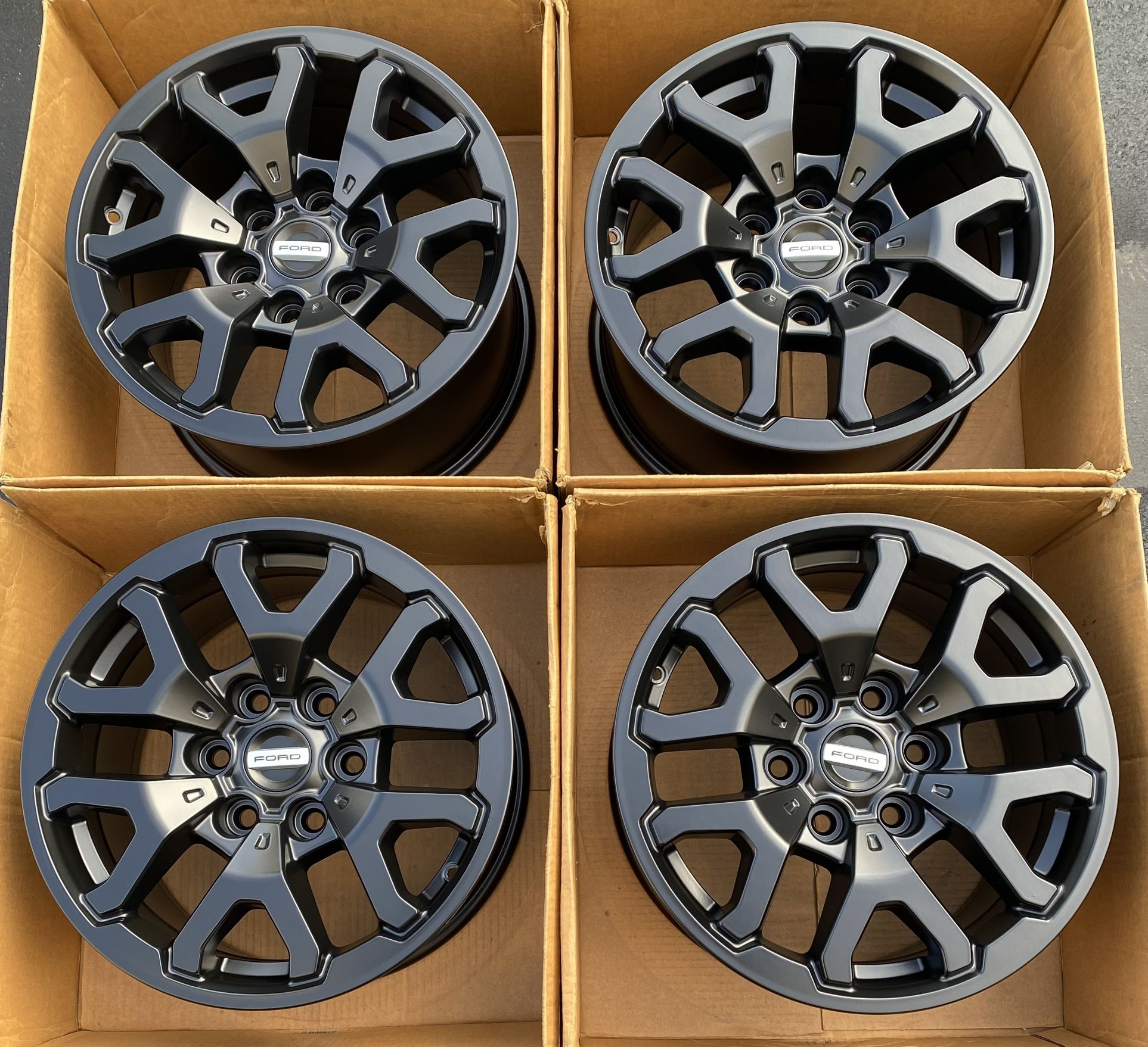 17” Ford Raptor factory wheels rims satin black new f150