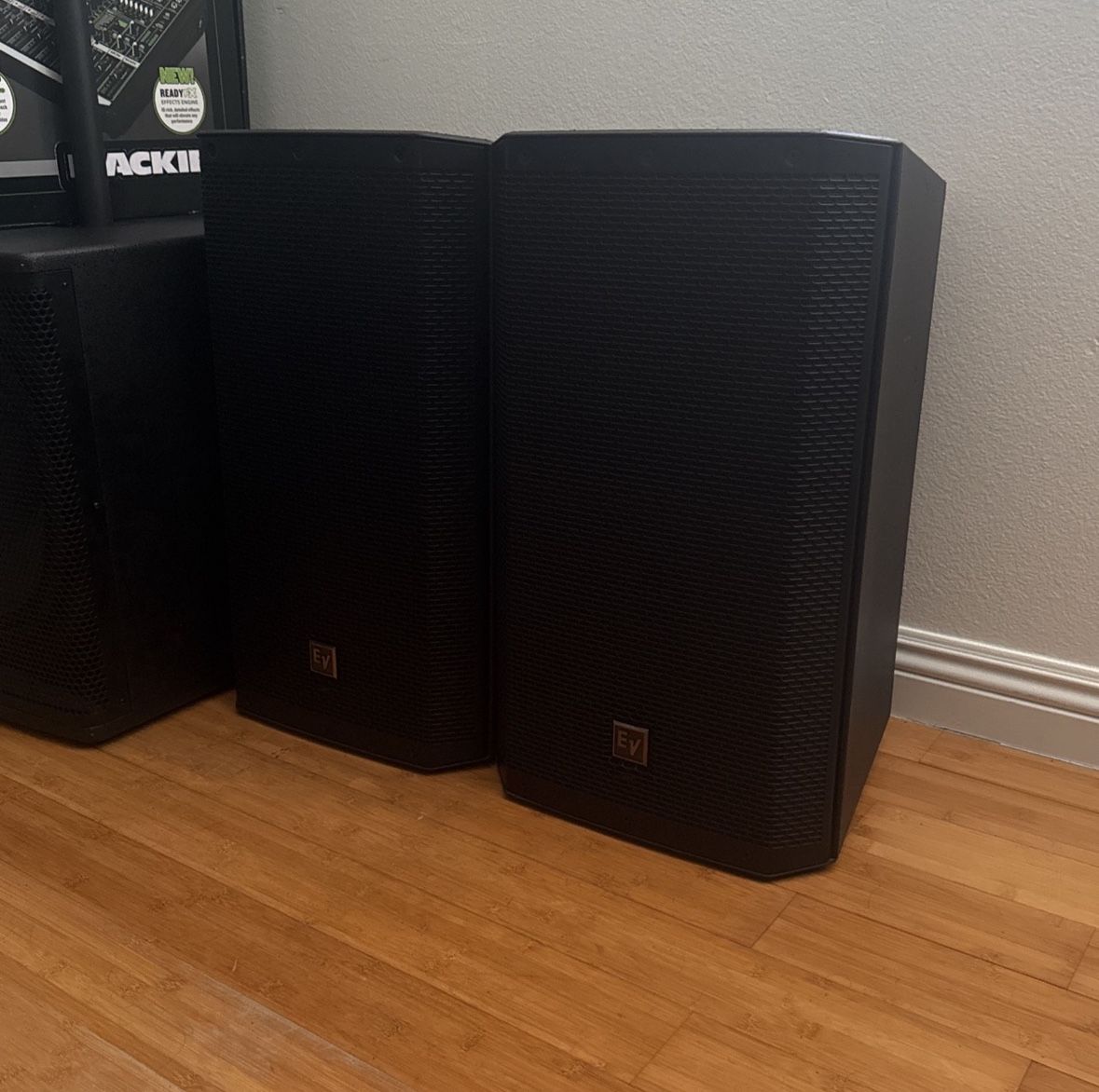 2 Electro Voice 12’ Bluetooth Speakers