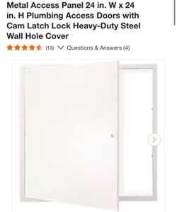 Plumbing access door
