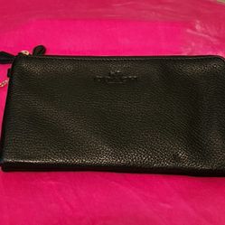 Coach Black Leather Wallet 