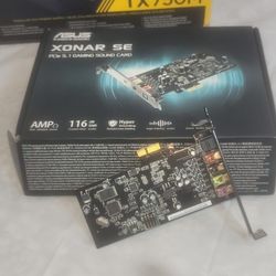 Xonar PCIe 5.1 Surround Sound Card For PC Gaming