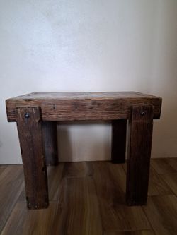 Rustic wooden table