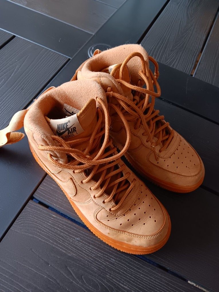  Nike Air Force One Hi Wheat Timberland Boot 5Y

