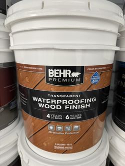 BEHR Cedar Naturaltone Wood Stain & Waterproofing Finish - 5 Gallon