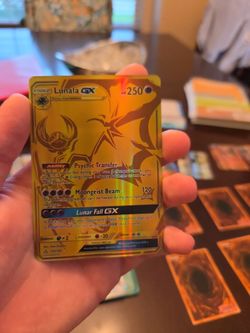 Lunala GX 172/156 Gold Secret Rare Pokémon Card