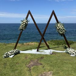 Wedding Arch And Flowers -sold Separately 