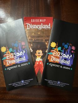D23 day at disneyland map guides