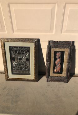 Two art wall frames