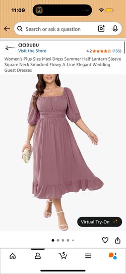 Size 3X mauve dress
