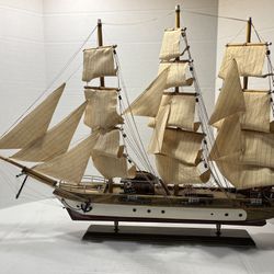 Wooden Replica Of The Columbus Sailboat