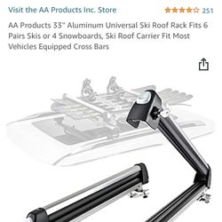 Aluminum Universal Ski Roof Rack