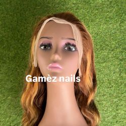 28  Inches Human Hair 13x4 HD 4/27 Blonde