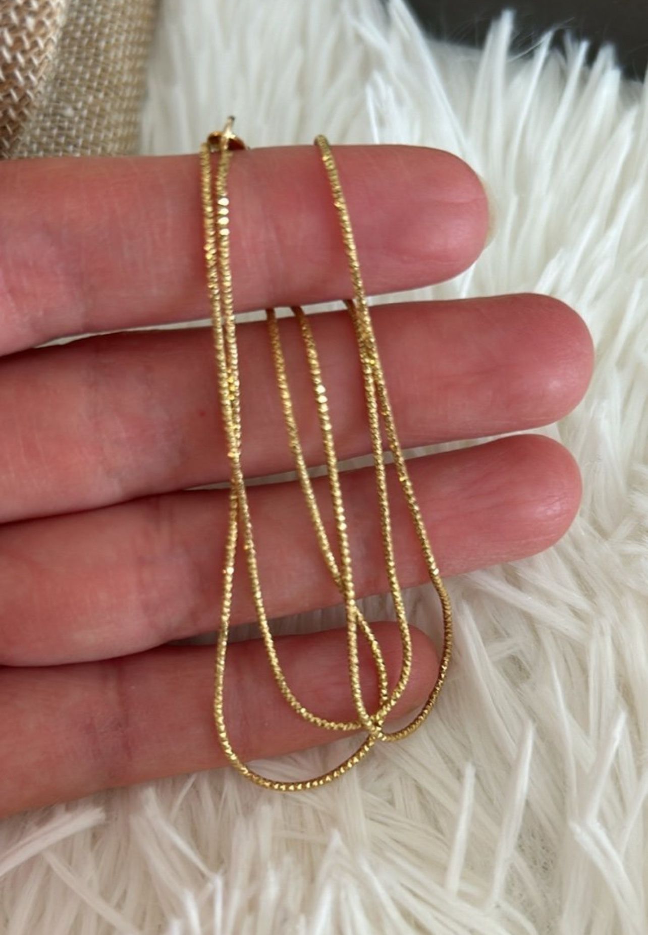 18k chain gold necklace