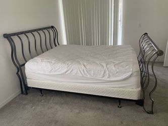 Queen bed and mattress
