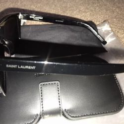 Saint Laurent Square Sunglasses Black Unisex 59mm