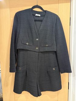 Sandro Tweed Romper