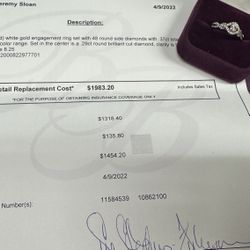 Woman’s 14k diamond ring size 8 over half a carat tdw w certificate no trades pick up in Tacoma  $789