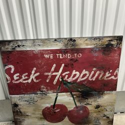 World Market “Seek Happiness” Wall Art