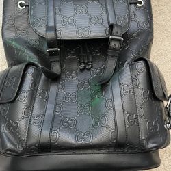 100% Authentic Men’s Black Gucci Backpack 