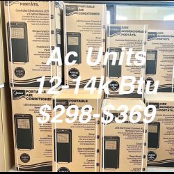 Portable Ac Unit.  Air Conditioning Unit. 12-14k BTU Cools 350-700 Sq Ft $298-$359 Free Delivery 