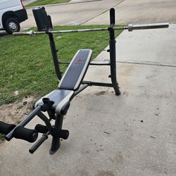 Weight Bench & Bar 